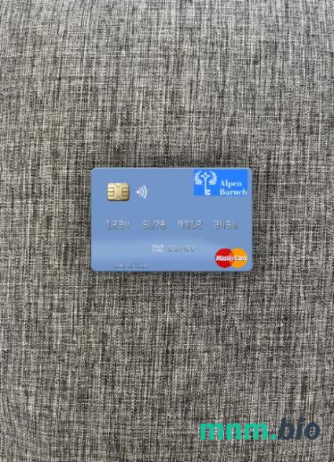 Vanuatu Alpen Baruch bank Limited wygląd zdjęcia mastercard skan PSD + zdjęcie